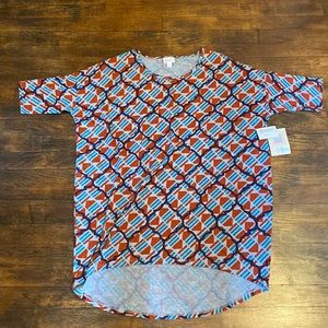 NWT medium Irma purple/grey/red